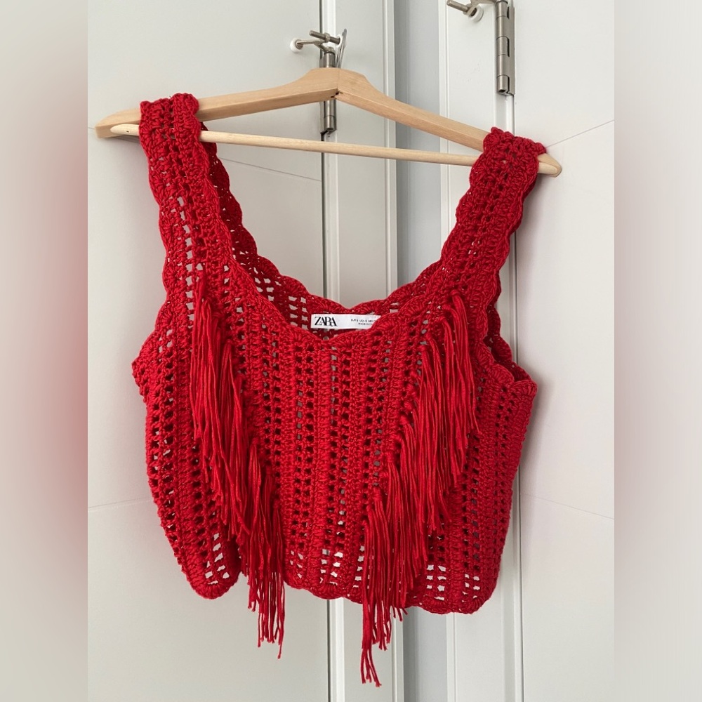 Zara crochet top
